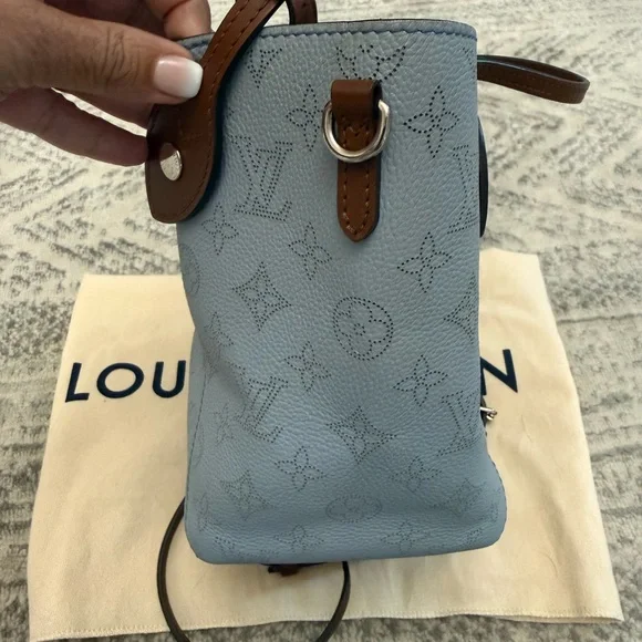 Louis Vuitton Light Blue Monogram Tote - Picture 14 of 16